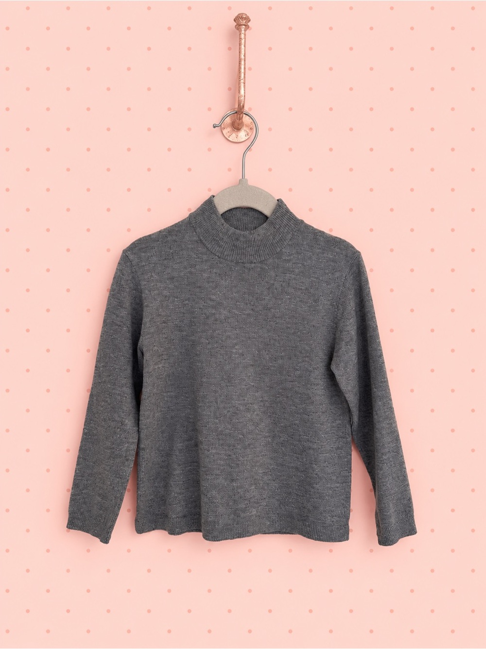 Zara Girls Basic Knit Turtleneck Sweater